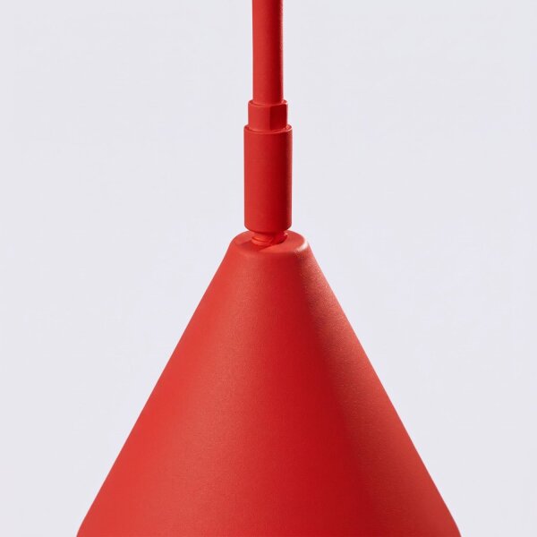 Stehlampe schwenkbar drehbar Stahl Rot E14 H:165cm