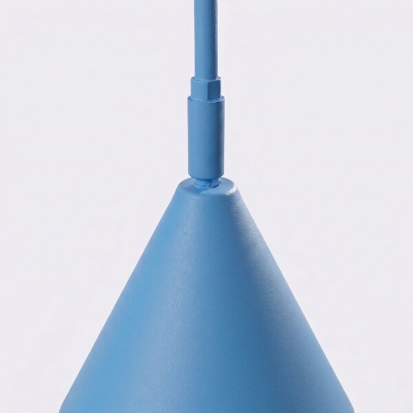 Stehlampe schwenkbar drehbar Stahl Hellblau E14 H:165cm