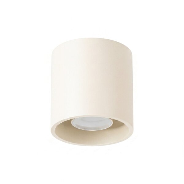Deckenspot Aluminium Beige Modern GU10 B:10cm rund
