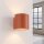 Wandlampe Up Down indirekt Aluminium Ockerrot G9 H:10cm