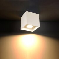 Deckenstrahler Aluminium Beige Modern GU10 H:10 cm