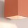 Wandlampe Up Down indirekt Aluminium Ockerrot G9 10cm