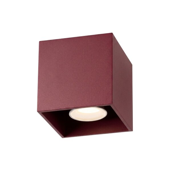 Deckenstrahler Aluminium Burgund Modern GU10 B:10cm