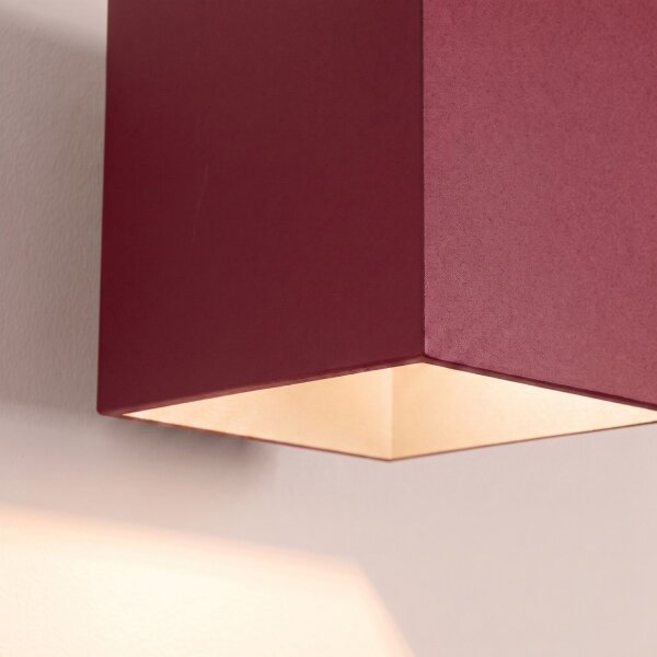 Wandlampe Up Down indirekt Aluminium Burgund G9 T:12cm