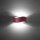 Wandlampe Up Down indirekt Stahl Burgund G9 L:30cm