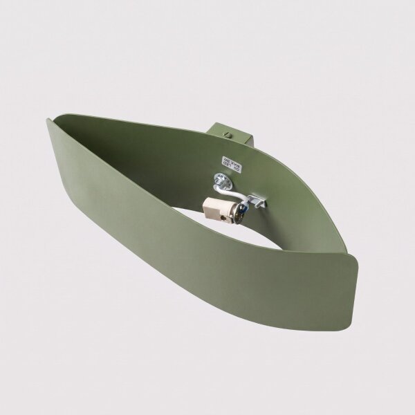 Wandlampe Up Down indirekt Stahl Olivgrün G9 L:30cm