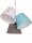 Lampe à suspendre SAMY Blanc Turquoise Gris Enfants Filles
