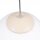Hängelampe höhenverstellbar Glas Stahl Beige E27 Ø40cm