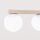 Deckenlampe blendarm Glas Stahl Beige 4-flammig G9 88cm