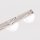 Deckenleuchte blendarm Glas Stahl Beige G9 L:120cm