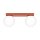 Deckenlampe Glas Stahl Ockerrot 2-flammig G9 L:34,5cm