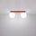 Deckenlampe Glas Stahl Ockerrot 2-flammig G9 L:34,5cm