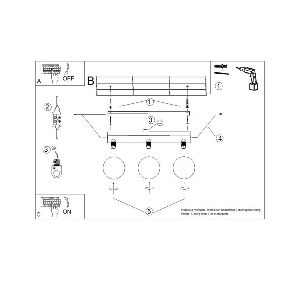 Deckenlampe blendarm Glas Stahl Ockerrot G9 L:50cm