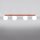 Deckenlampe blendarm Glas Stahl Ockerrot G9 L:88cm