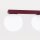 Deckenlampe blendarm Glas Stahl Burgund G9 L:50 cm