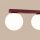 Deckenlampe blendarm Glas Stahl Burgund G9 L:120cm