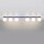 Deckenlampe Glas Stahl Ultramarin 6-flammig G9 L:120cm