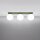 Deckenlampe blendarm Glas Stahl Olivgrün G9 L:50cm
