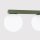 Deckenleuchte blendarm Glas Stahl Olivgrün G9 88cm