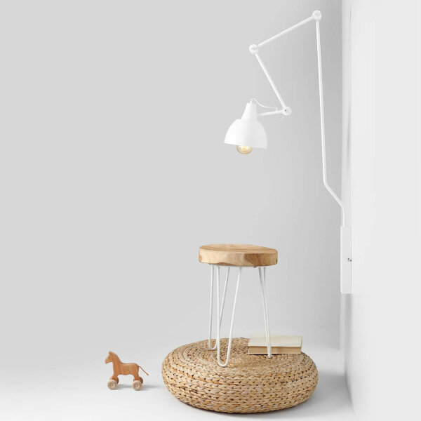 Applique murale blanche Design moderne Lampe de lecture murale