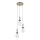 Hängelampe Modern Glas Stahl Sand E14 Ø42 cm 3-flammig