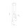 Hängelampe Modern Glas Stahl Sand E14 Ø42 cm 3-flammig