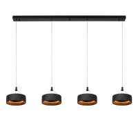 LED Hängelampe Beton Schwarz CCT 2200-3300K L:140 cm