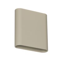 LED Wandleuchte Up Down Taupe 2200-3000K IP54 B:16 cm
