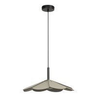 LED Hängelampe Holz Schwarz Grün 2700K...