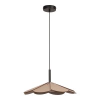 LED Hängelampe Holz Schwarz Taupe 2700K Ø47...