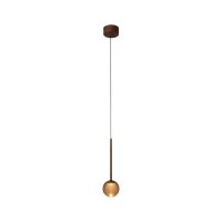 LED Pendelleuchte Glas Bernstein CCT 2200-3300K...