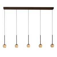 LED Pendelleuchte Glas Bernstein 2200-3300K L:141,9 cm