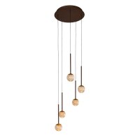 LED Pendelleuchte Glas Bernstein 2200-3300K L:41,8 cm