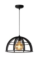 Pendelleuchte verstellbar Schwarz E27 Ø40 cm modern