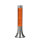 Lampe à lave rétro paillettes orange ronde Ø13cm YVONNE