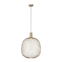 Hängelampe verstellbar Taupe GU10 Ø40 cm rund...