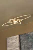 LED Deckenlampe dimmbar Taupe CCT 2700-4000K L:101 cm
