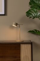 LED Tischlampe schwenkbar Touchdimmer Taupe 2700K 40 cm