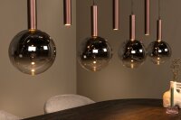 LED Pendelleuchte Kupfer Rauchglas 2200-3300K L:137 cm