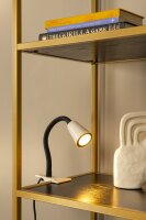 Klemmlampe verstellbar flexibel Beige Schwarz GU10