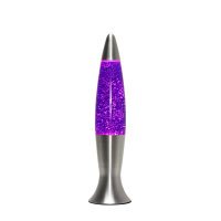 Lampe à Lave Rétro Paillettes Violet Argent...