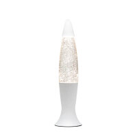 Elégante lampe à lave ANGELINA Blanc Argent...