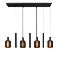 Hängelampe verstellbar Schwarz E27 GU10 L:140 cm