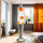 Joyeuse lampe à lave TIMMY cire Orange H:36cm