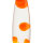 Joyeuse lampe à lave TIMMY cire Orange H:36cm