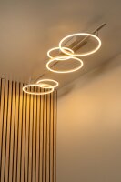 LED Deckenleuchte schwenkbar Taupe 2700-4000K L:170 cm