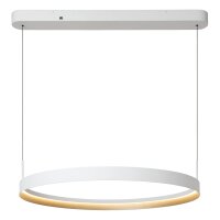 LED Pendelleuchte Weiß Ring CCT 2200-3000K...