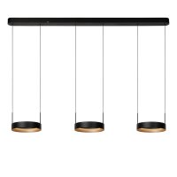 LED Pendelleuchte Alu Schwarz CCT 2200-3000K L:166 cm