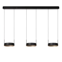 LED Pendelleuchte Alu Schwarz CCT 2200-3000K L:166 cm