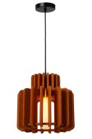 Pendelleuchte Filz Glas Terrakotta E27 Ø31 cm modern